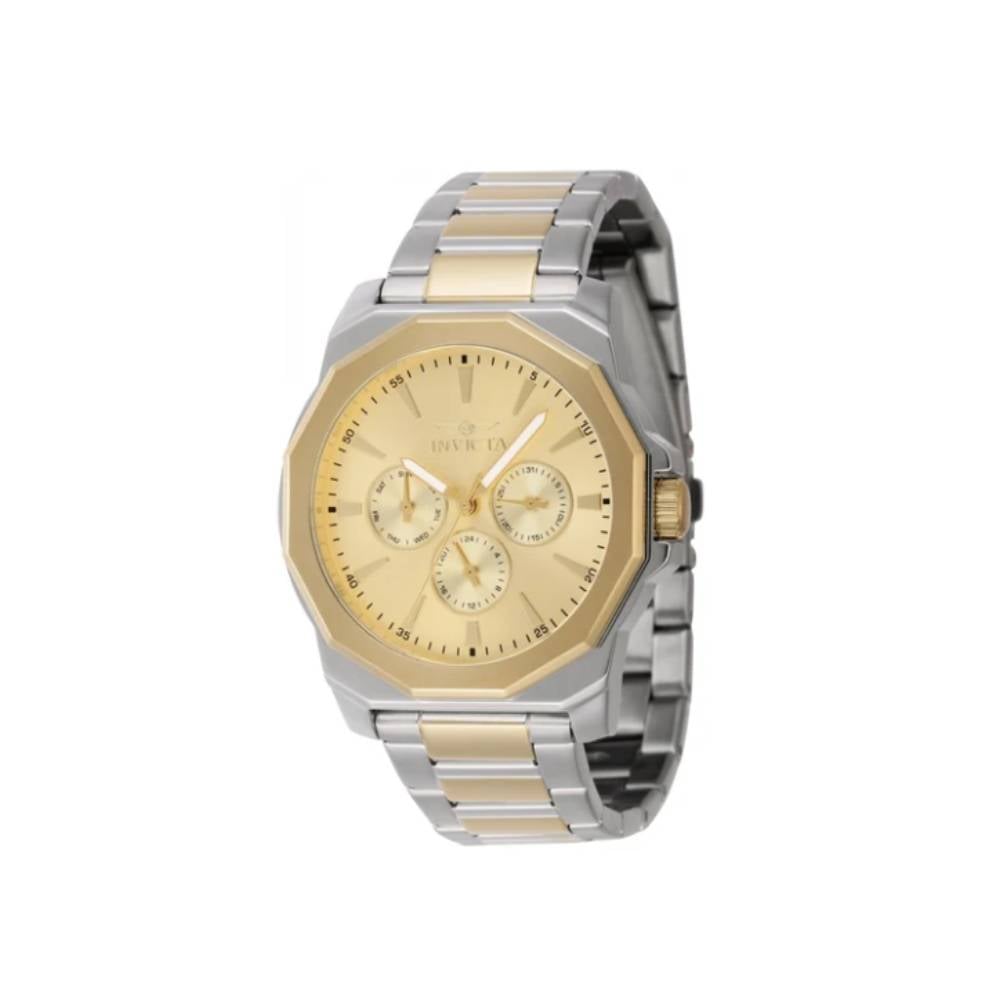 RELOJ INVICTA SPEEDWAY MULTIFUNCTION 42MM GOLD STEEL 46846 - 1