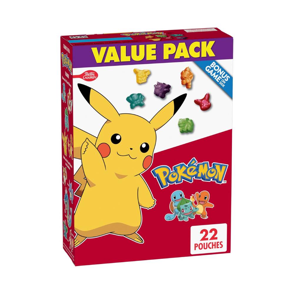 POKEMON FRUIT FLAVORED SNACKS 22 PAQUETES - 1