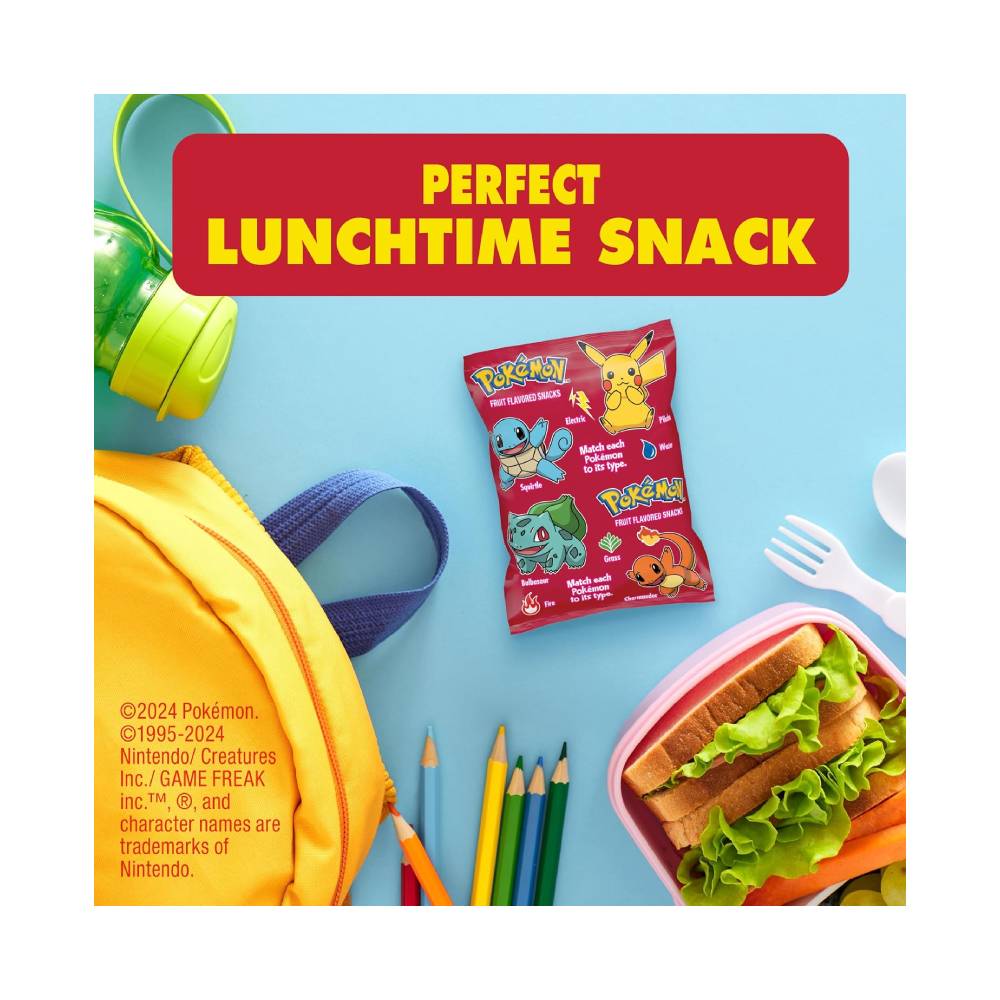 POKEMON FRUIT FLAVORED SNACKS 22 PAQUETES - 3