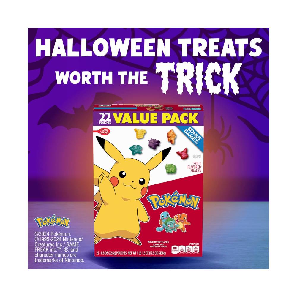 POKEMON FRUIT FLAVORED SNACKS 22 PAQUETES - 4