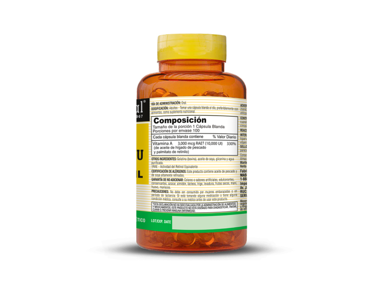 VITAMINA A 10,000 - MASON NATURAL - (100 SOFTG) - 3