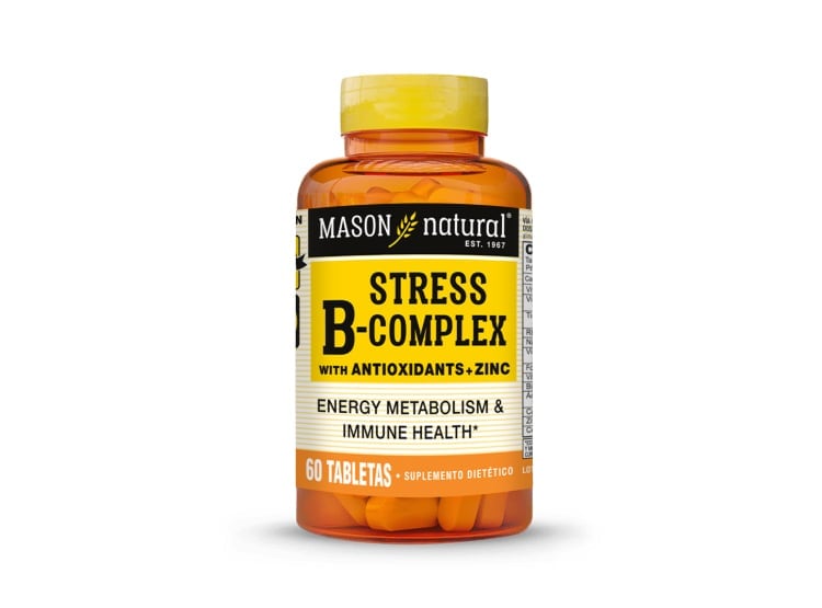 STRESS FÓRMULA B-COMPLEX CON ANTIOXIDANTE + ZINC - MASON NATURAL - (60 TAB) - 1