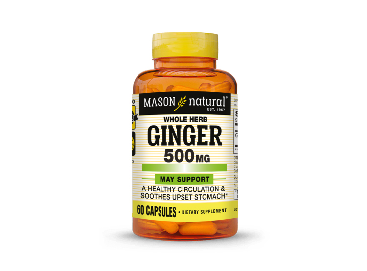 GINGER 500 MG - MASON NATURAL - (60 CÁP) - 1