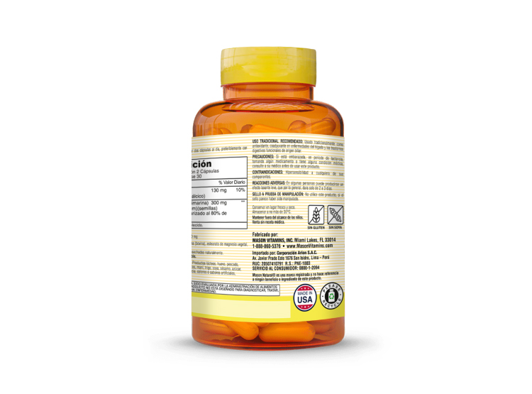 MILK THISTLE (SILIMARINA) - MASON NATURAL - (60 CAP) - 2
