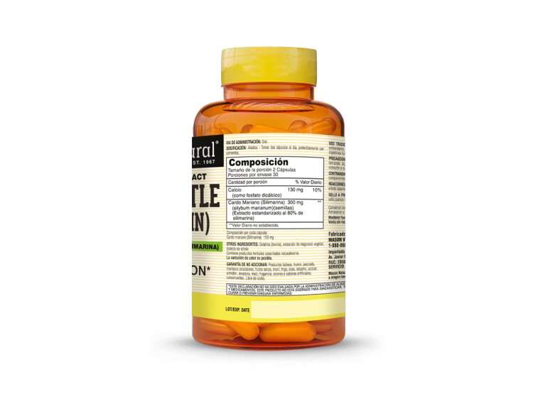 MILK THISTLE (SILIMARINA) - MASON NATURAL - (60 CAP) - 3