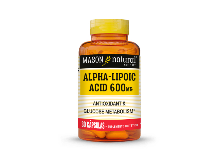 SUPLEMENTO MASON NATURAL CÁPSULAS ÁCIDO ALFA LIPOICO 600MG (30 CÁP) - 1