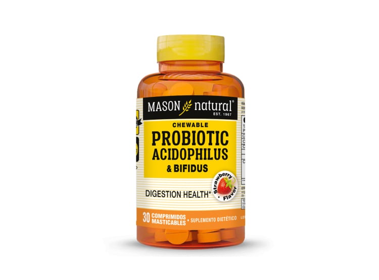PROBIÓTICO ACIDOPHILUS Y BIFIDUS - MASON NATURAL - (30 COMP MAST) - 1