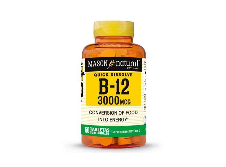 VITAMINA B12 3000 MCG - MASON NATURAL - (60 TAB SUBL) - 1