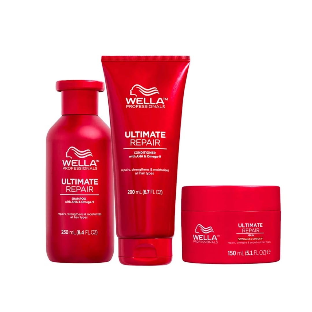 WELLA ULTIMATE REPAIR – TRIO SHAMPOO 250 ML + CONDITIONER 200 ML + MASK 150 ML - 1