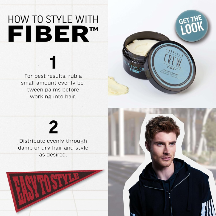 AMERICAN CREW FIBER 85 GR – FIJACIÓN FUERTE, BRILLO SUAVE - 2