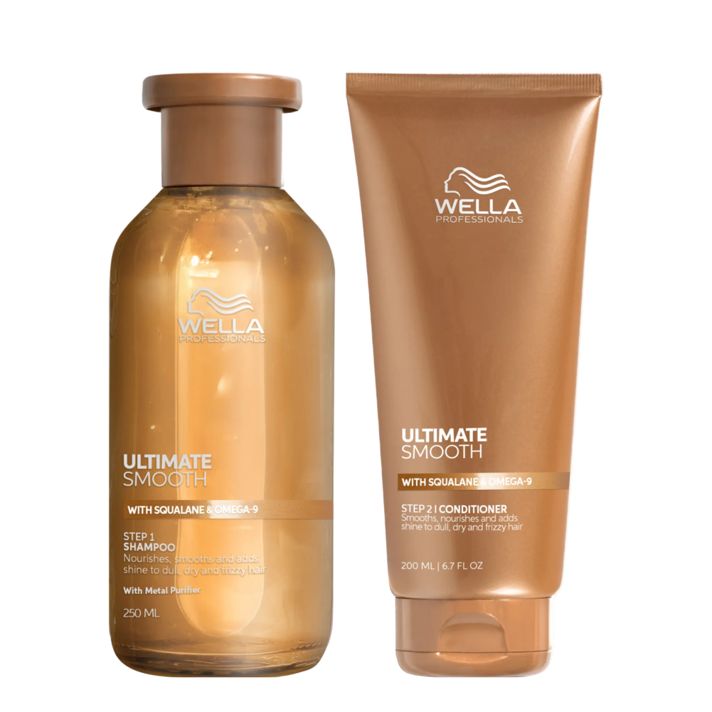 WELLA ULTIMATE SMOOTH DÚO SHAMPOO 250 ML + CONDITIONER 200 ML - 1