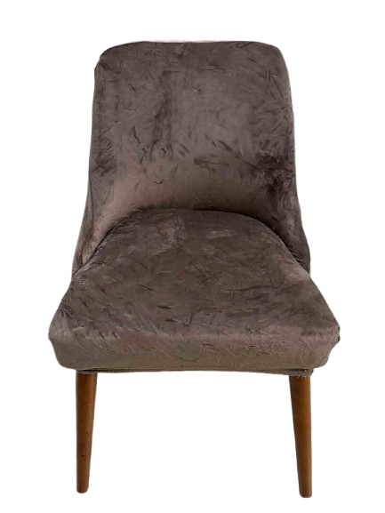 FORRO DE SILLA VINTAGE MARRON CLARO X 6 PZS - 1