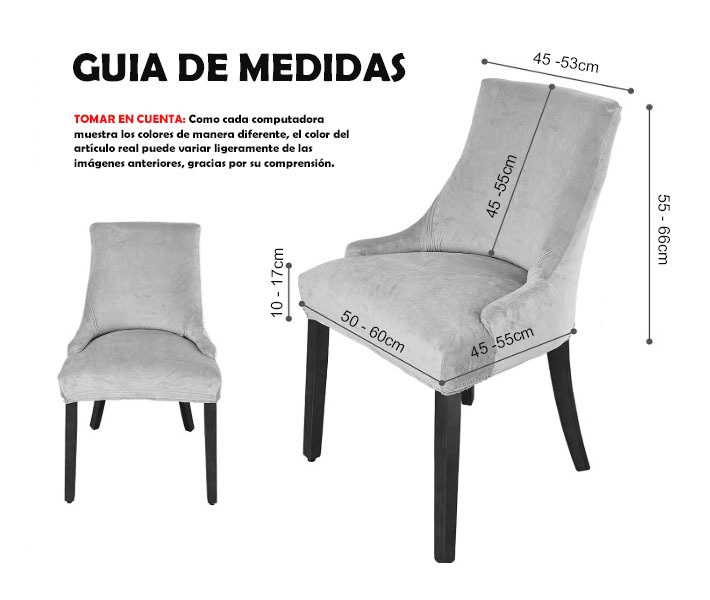 FORRO DE SILLA VINTAGE MARRON CLARO X 6 PZS - 3