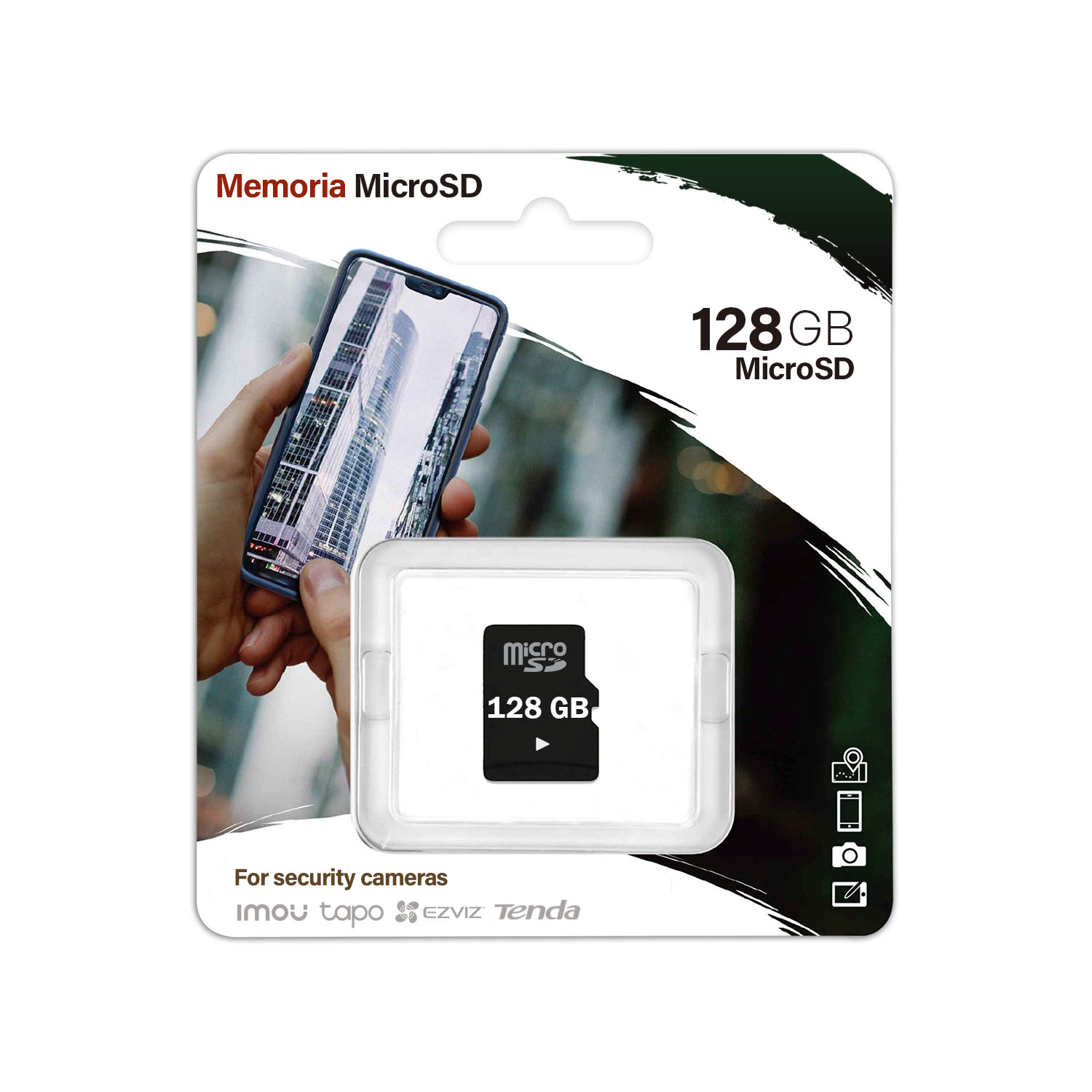 CÁMARA WIFI EZVIZ H6C 1080P FULL HD GIRA 360° BOTON LLAMADA + MICRO SD 128 GB - 2