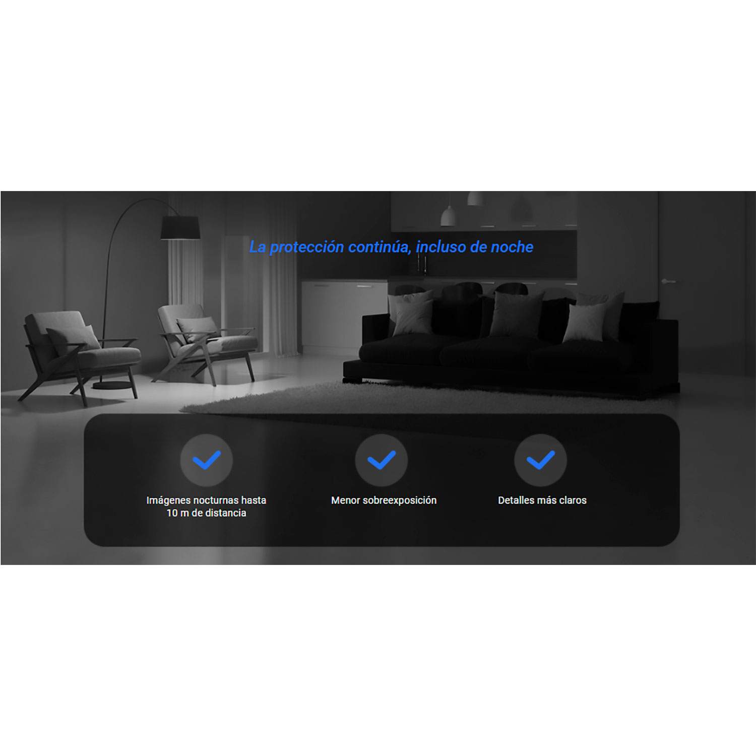 CÁMARA WIFI EZVIZ H6C 1080P FULL HD GIRA 360° BOTON LLAMADA + MICRO SD 128 GB - 4