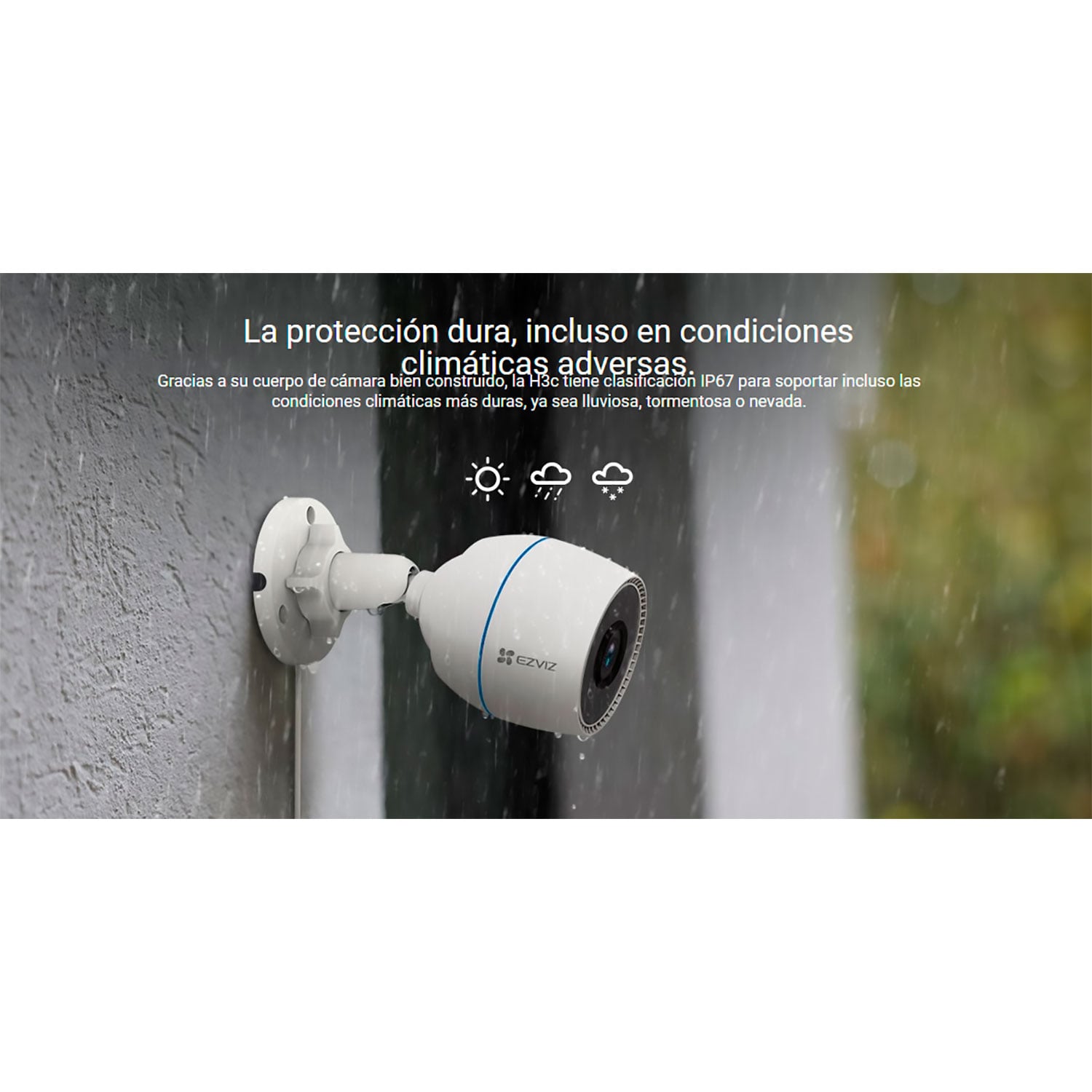 CÁMARA SEGURIDAD EZVIZ H3C 1080P WIFI INALÁMBRICA EXTERIOR IP67 - 3