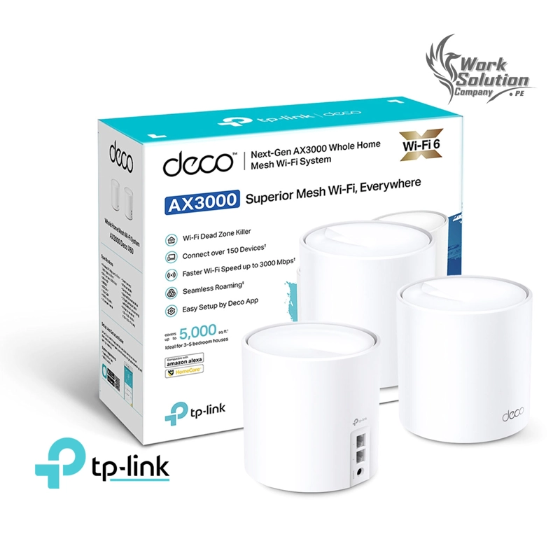 EXTENSOR TP-LINK DECO X60 3 PACK MESH SISTEMA WIFI 6 AX5400 - 1