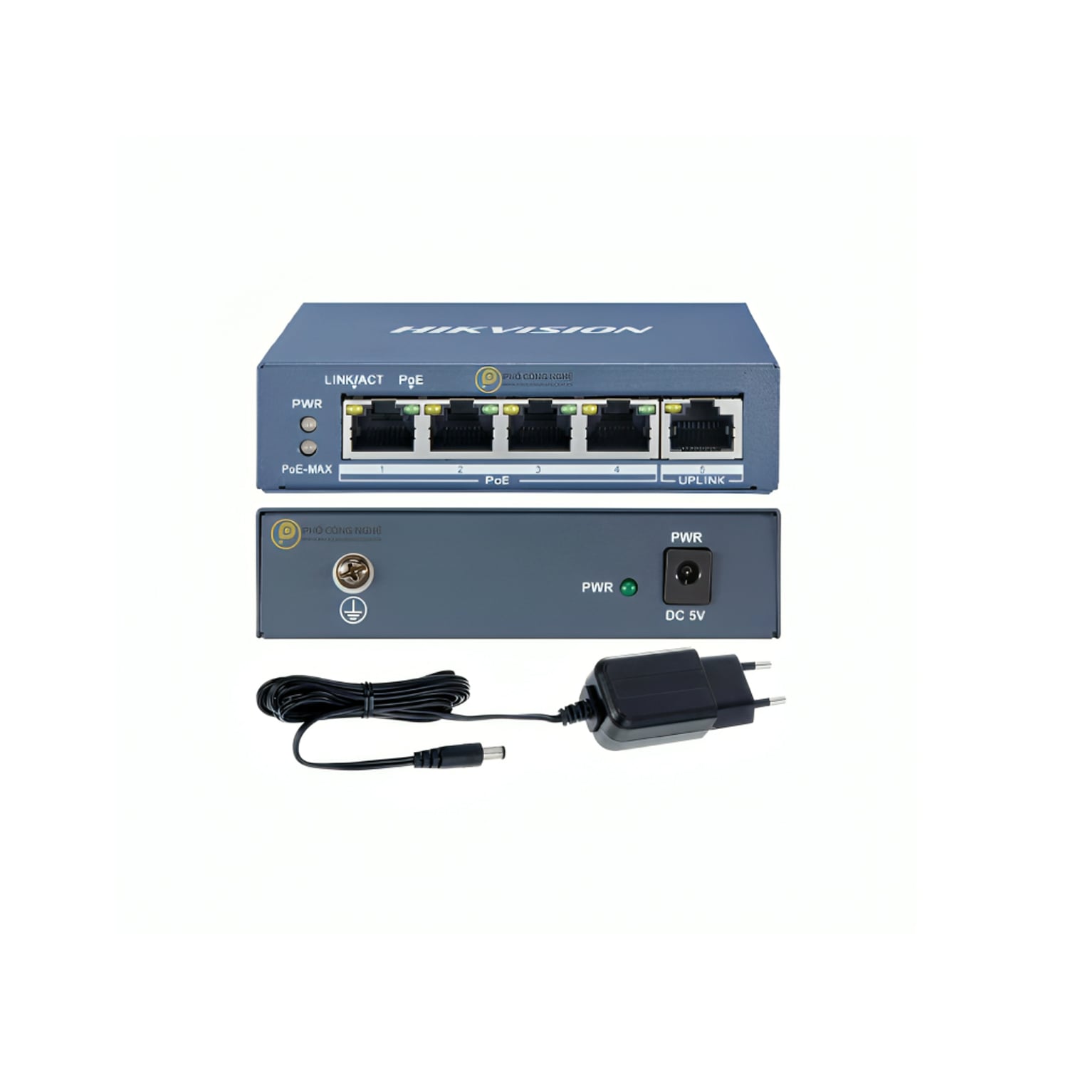 HIKVISION - SWITCH POE DS-3E0505P-E/M NO ADMINISTRABLE 5 PUERTOS 100MPS - 3