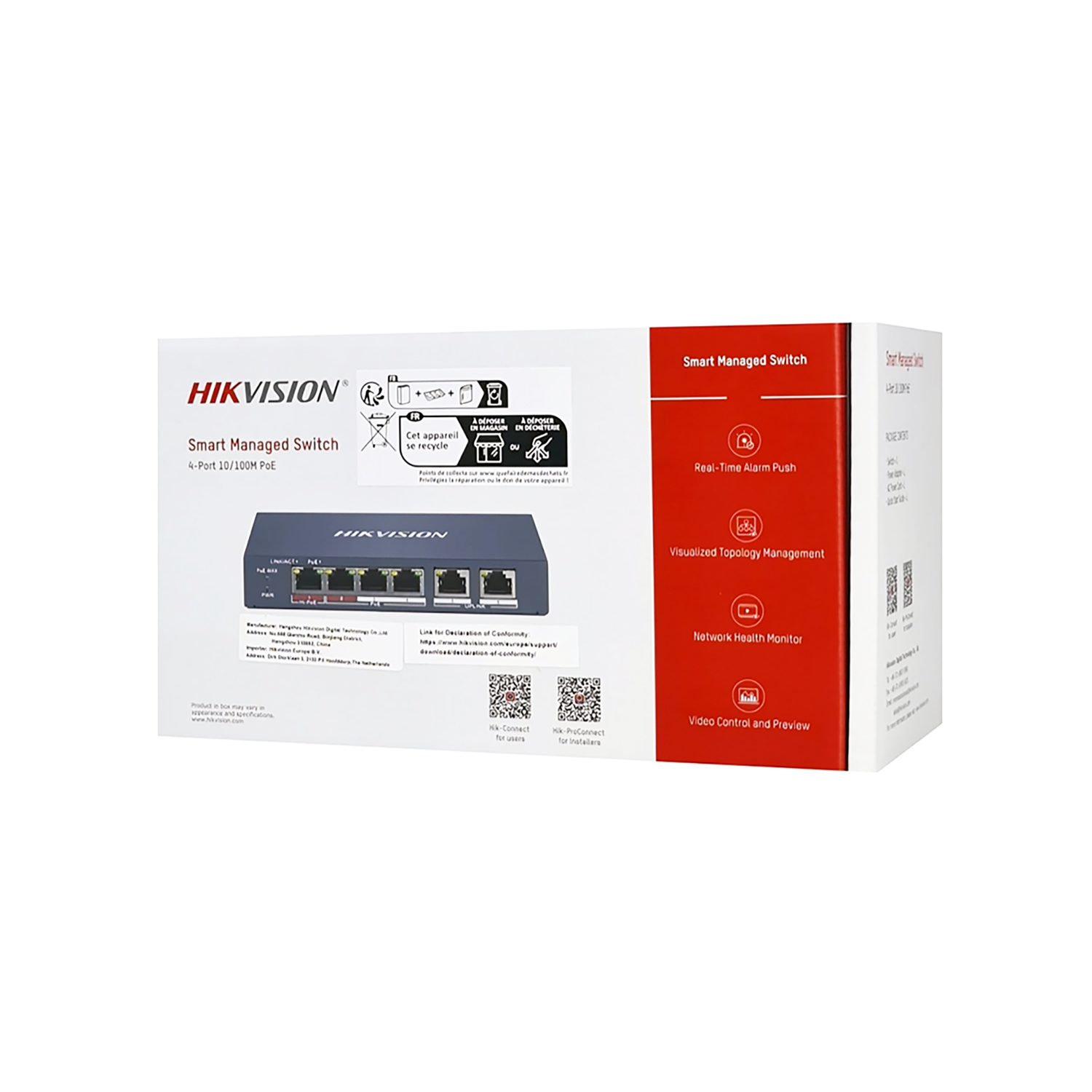 HIKVISION - SWITCH POE INTELIGENTE DS-3E1106HP-EI ADMINISTRABLE 6 PUERTOS - 2
