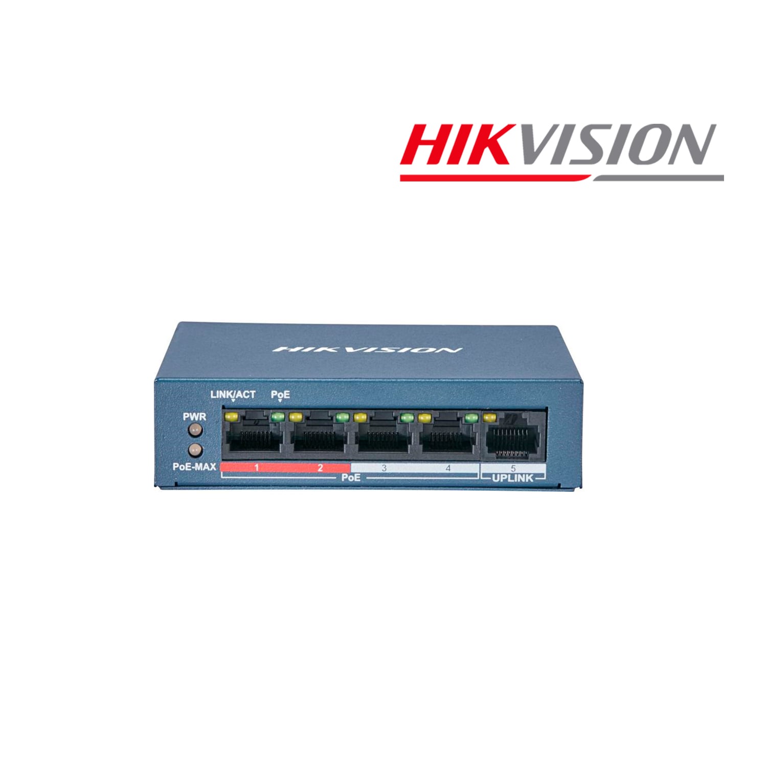 HIKVISION - SWITCH POE DS-3E0105P-E/M NO ADMINISTRABLE 5 PUERTOS 100MPS - 1