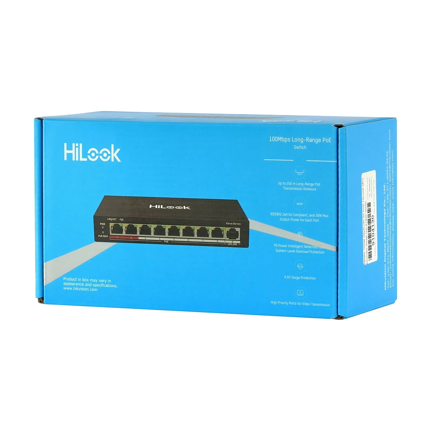 HILOKK - SWITCH POE NS-0109P-60(B) NO ADMINISTRADO 9 PUERTOS 100MPS - 3