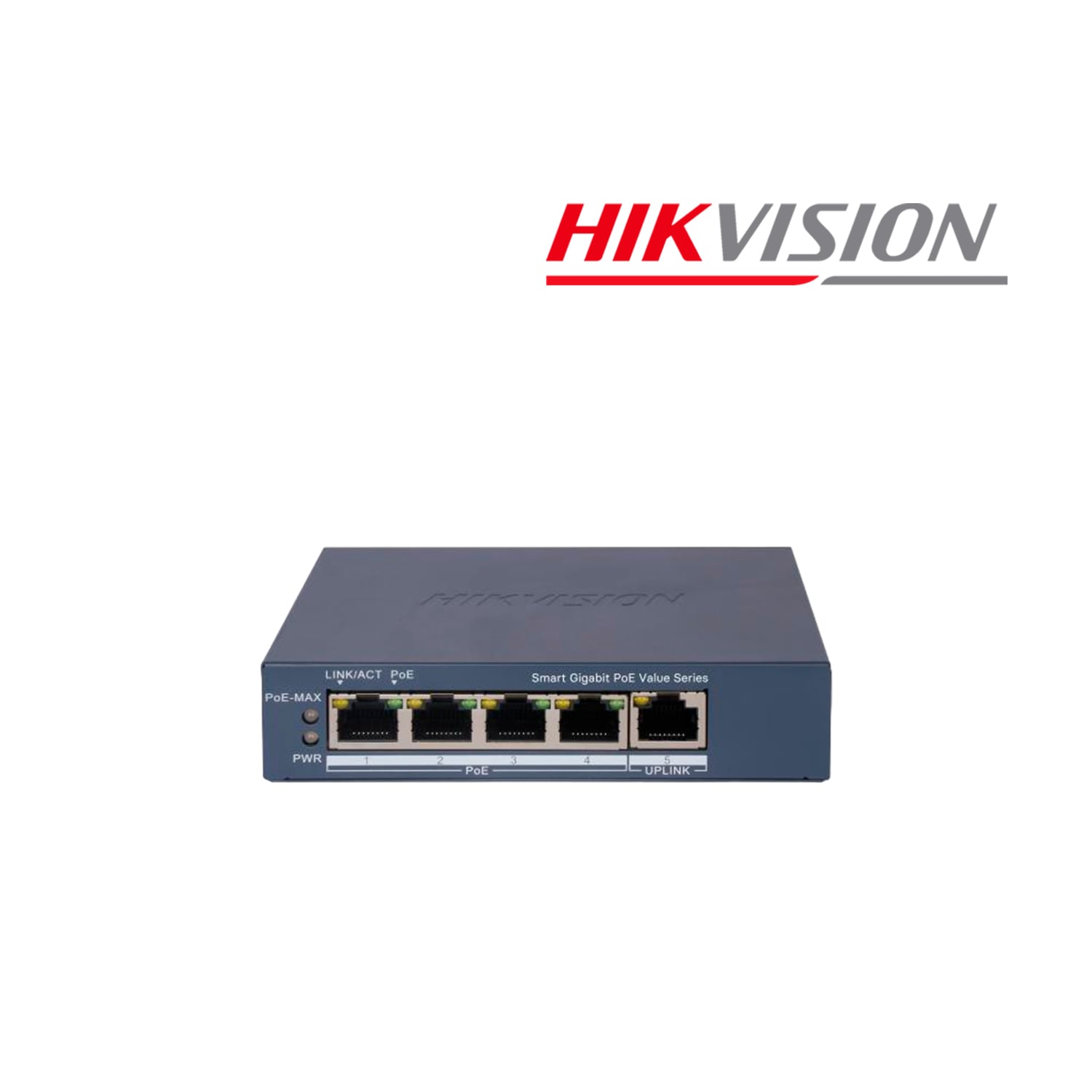 HIKVISION - SWITCH POE DS-3E1105P-EI/M ADMINISTRABLE 5 PUERTOS 100MPS - 1