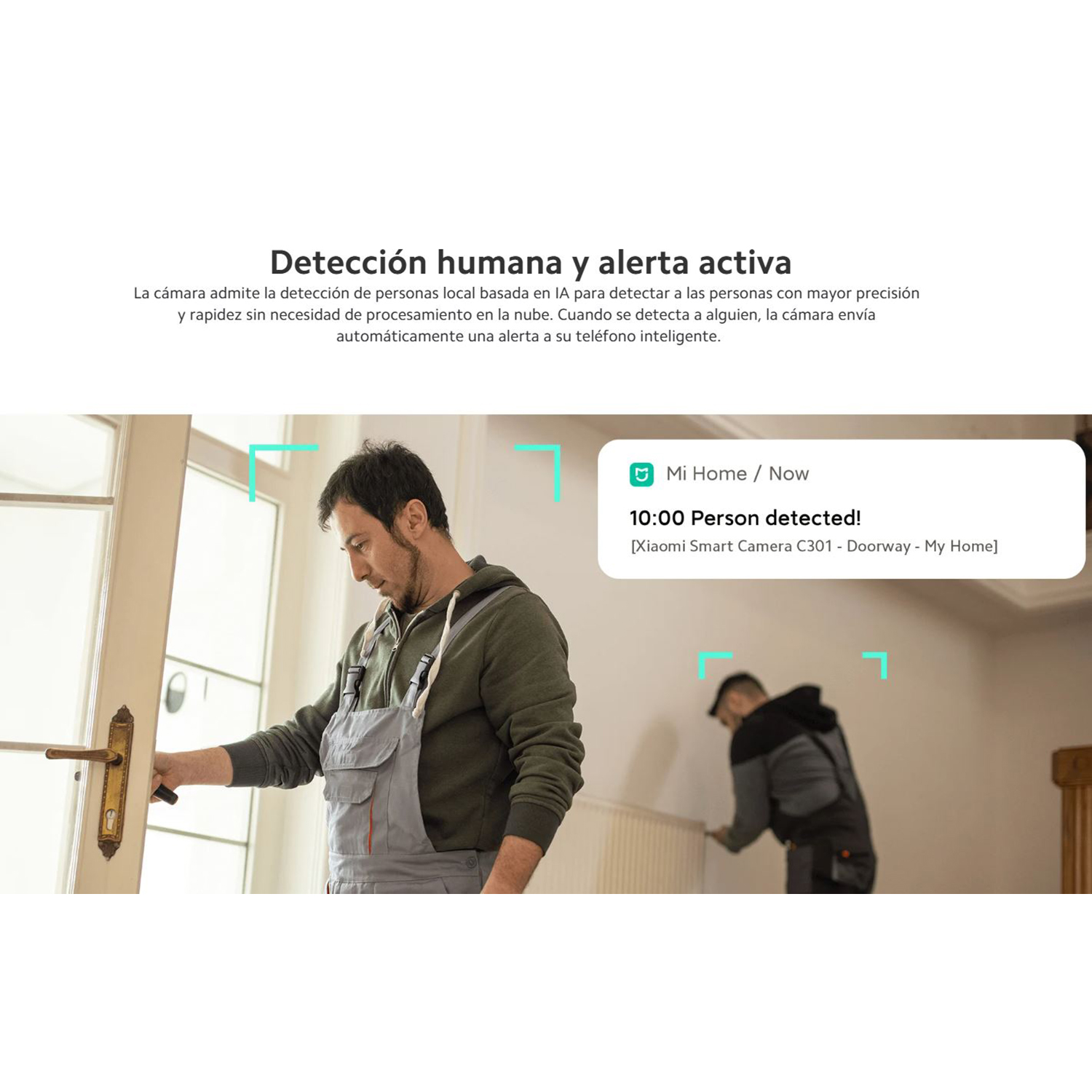 CÁMARA SEGURIDAD XIAOMI C301 WI-FI 2K 3MP INTELIGENTE GIRA 360 - 2
