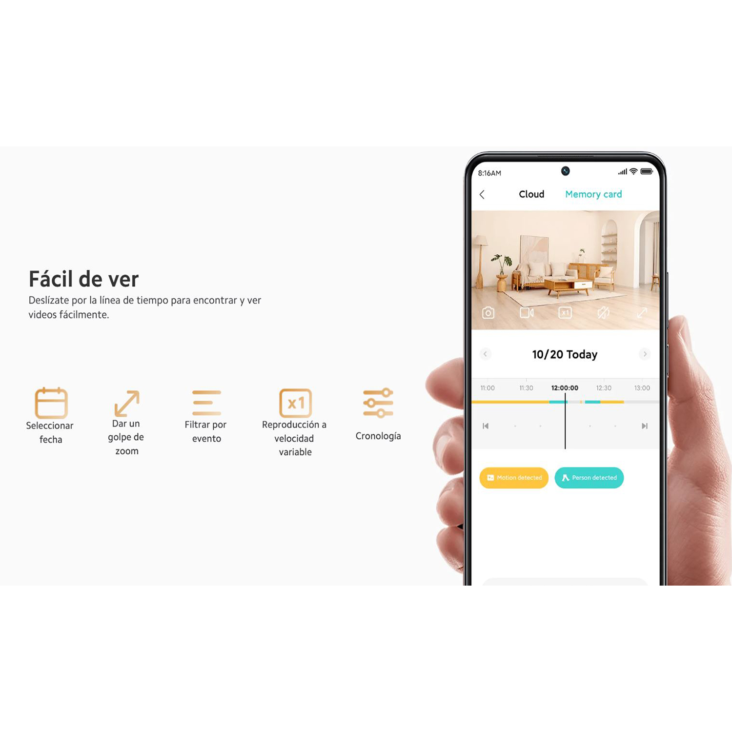CÁMARA SEGURIDAD XIAOMI C301 WI-FI 2K 3MP INTELIGENTE GIRA 360 - 3