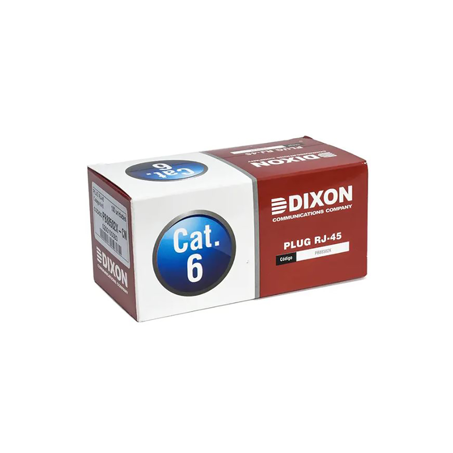 CONECTORES DIXON CAJA 100 RJ45 UTP CAT.6 8 CONTACTOS CUMPLE ROHS - 3