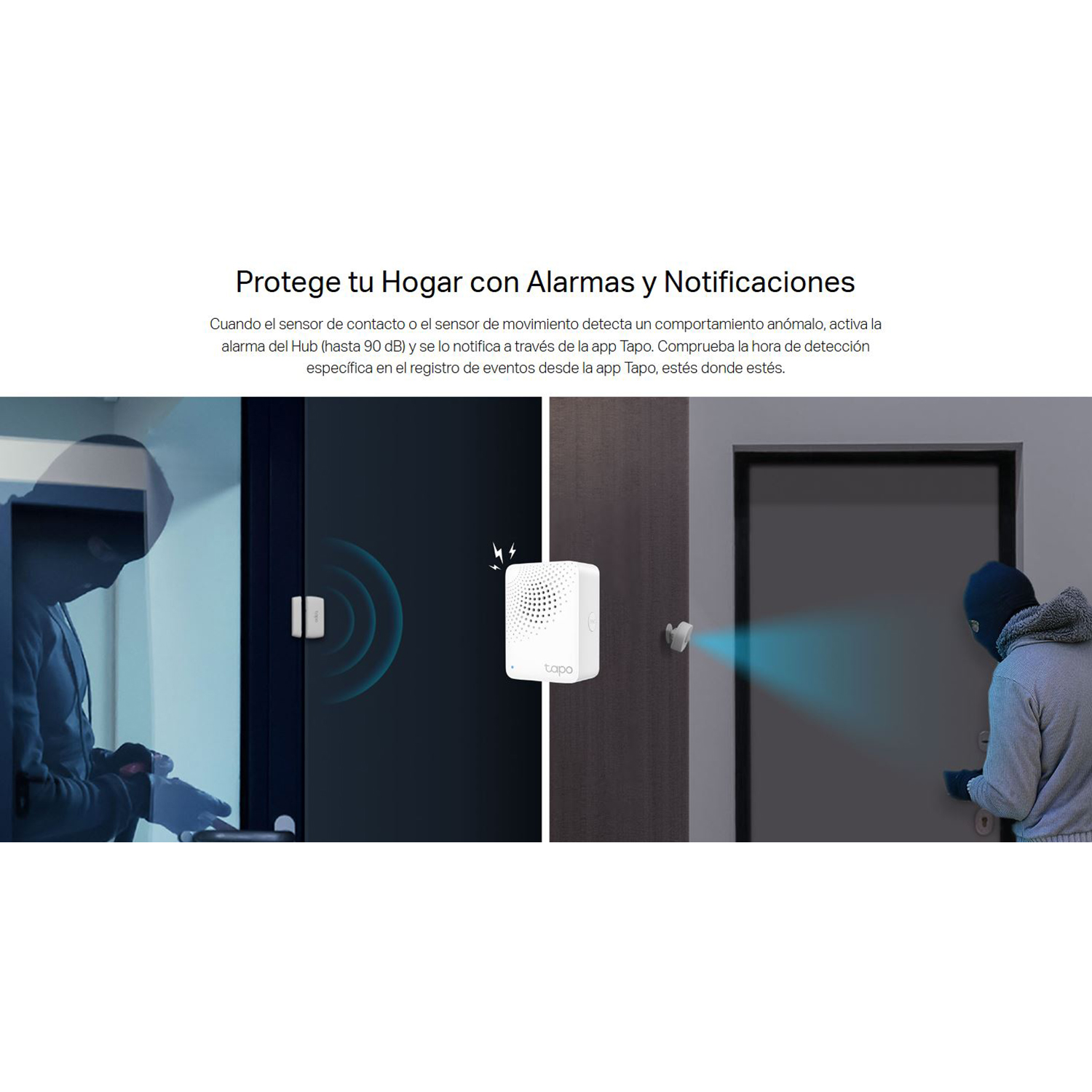 TP-LINK - KIT DE SENSORES TAPO T30 KIT HUB, SENSOR MOVIMIENTO, PUERTAS Y VENTANA - 5