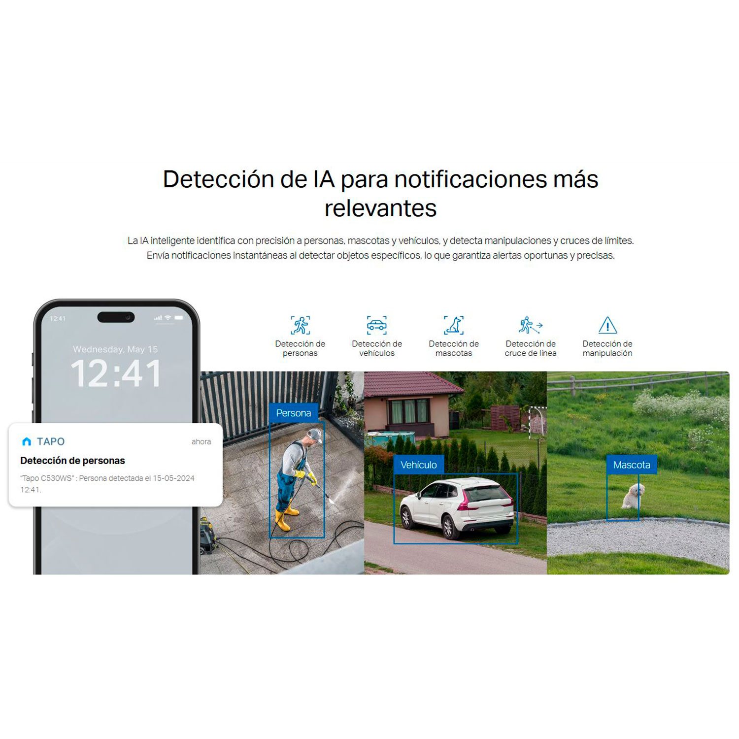 TP LINK - CÁMARA SEGURIDAD TAPO C530WS 3K 5MP AUDIO DOBLE VÍA VISION STARLIGHT - 3