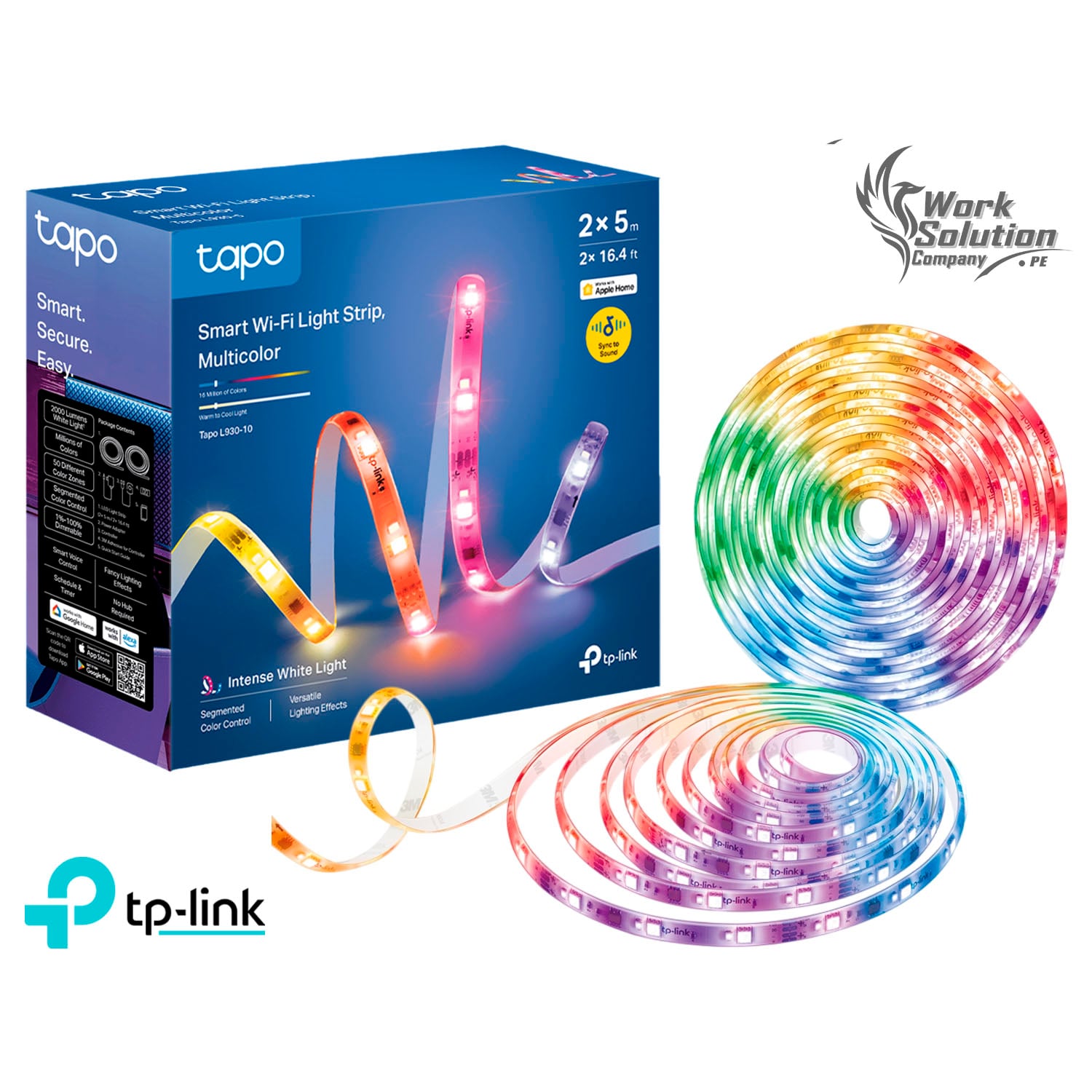 TP LINK - CINTA LUZ LED WIFI TAPO L930-10 MULTICOLOR 10M SINCRONIZACIÓN MÚSICA - 1