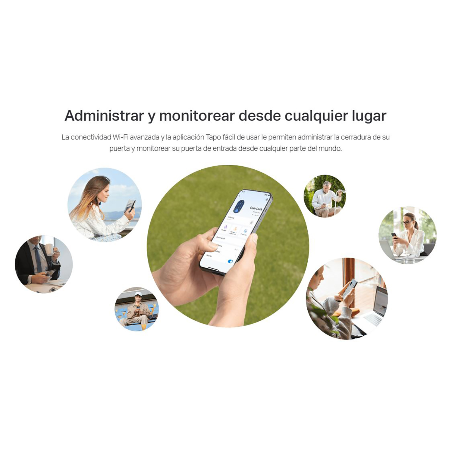 TP LINK - CERRADURA INTELIGENTE TAPO DL110 TIMBRE MÚLTIPLES ACCESOS CONTROL VOZ - 5