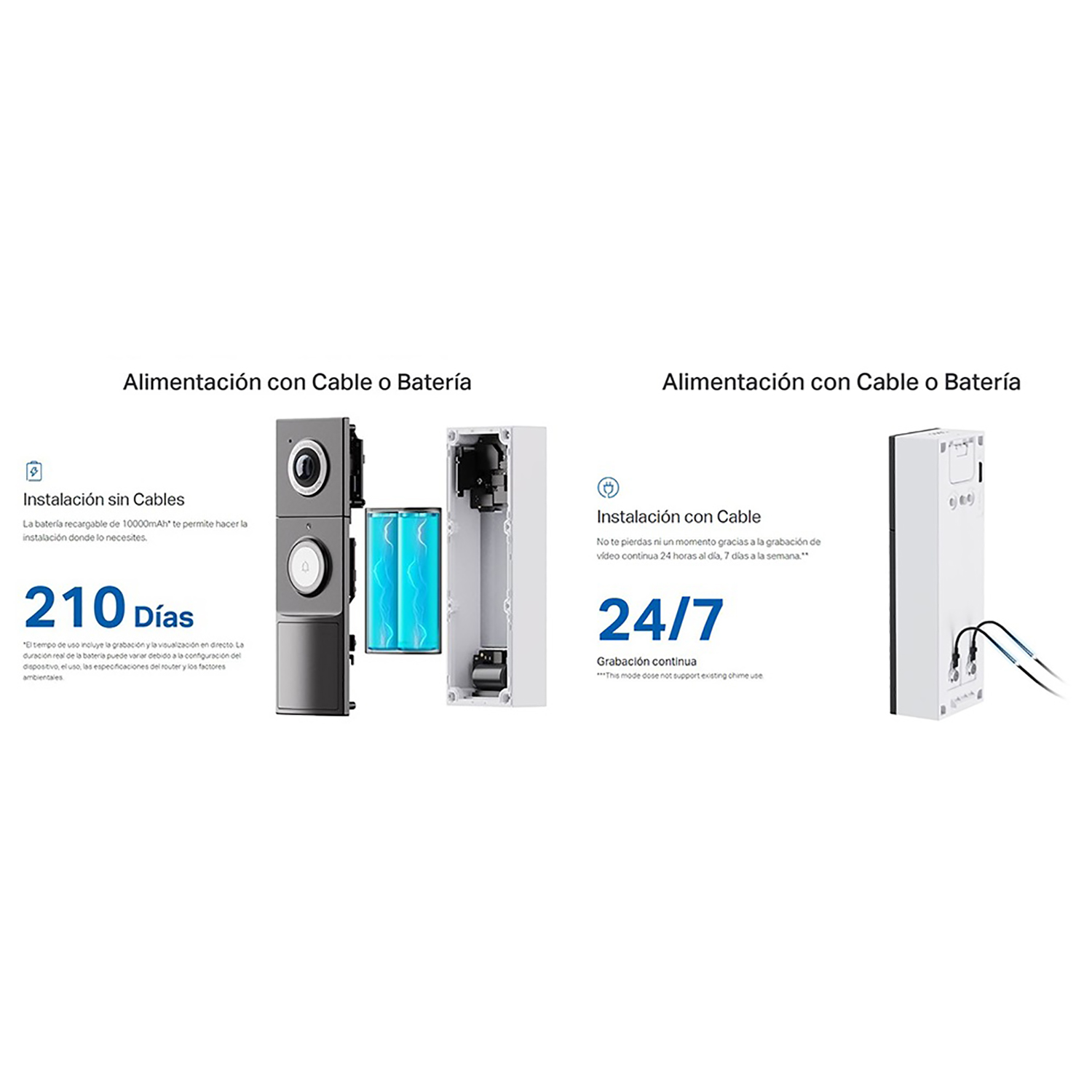 TP LINK - TIMBRE INTELIGENTE TAPO D235 2K CÁMARA DETECCIÓN IA NOCHE COLOR IP66 - 5