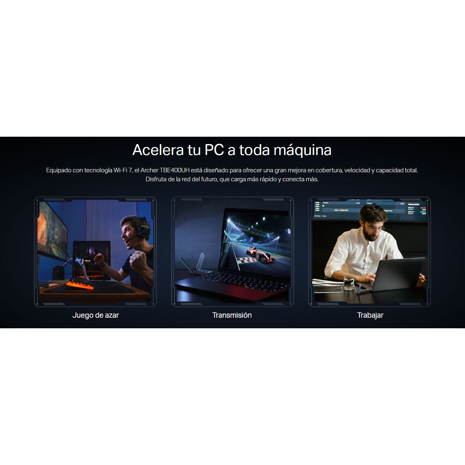 TP-LINK ARCHER TBE400UH BE6500 WI-FI 7 ADAPTADOR USB INALÁMBRICO TRIPLE BANDA - 3