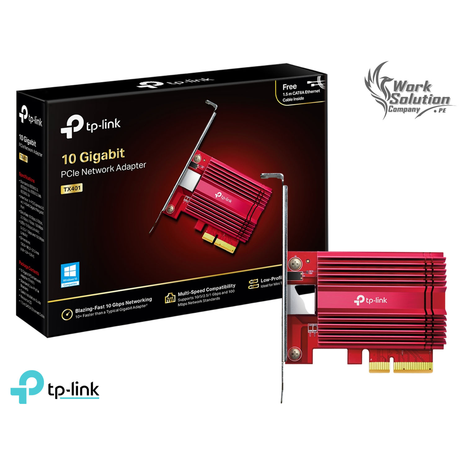 TP-LINK TX401 ADAPTADOR DE RED PCI EXPRESS DE 10 GIGABITS - 1