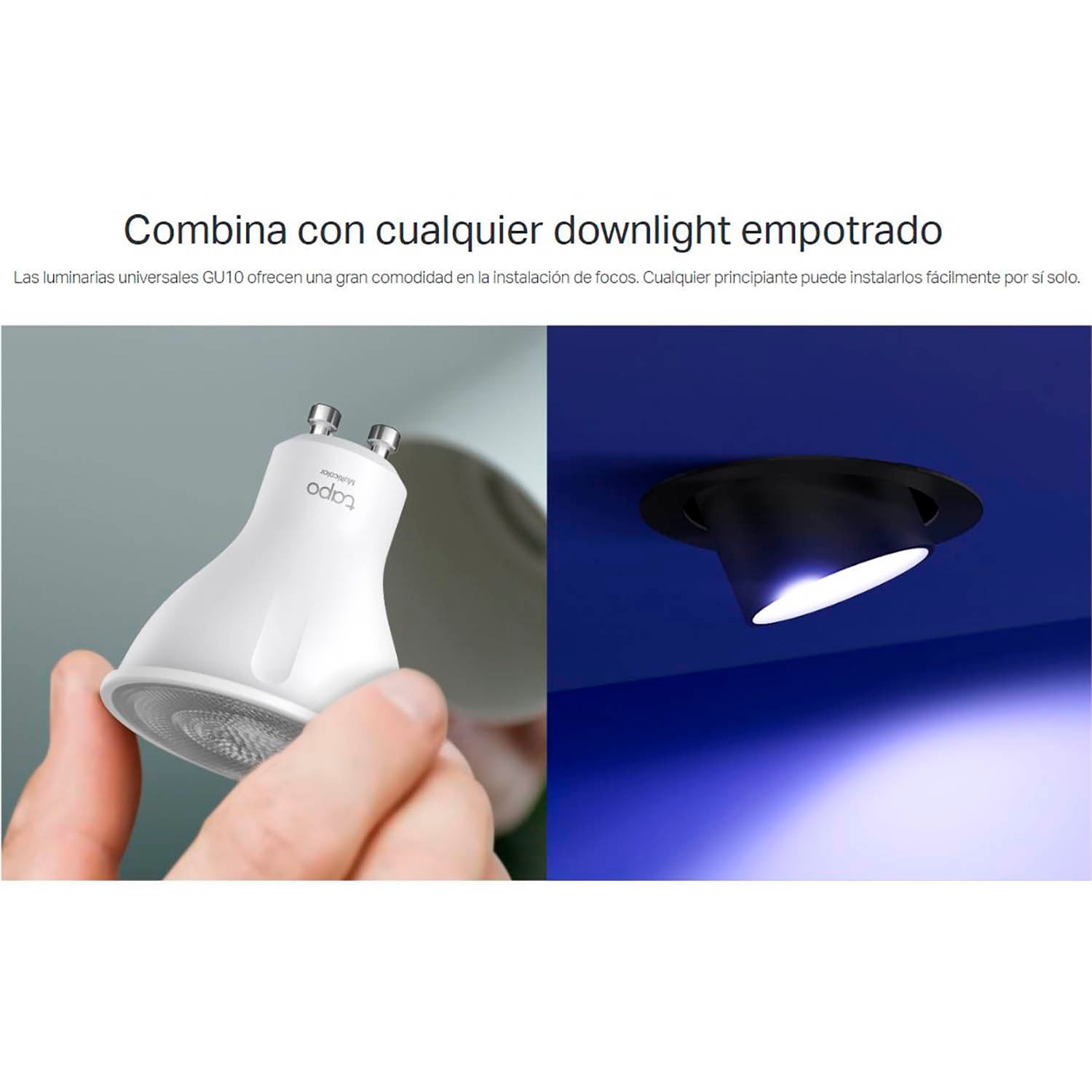 TP LINK - FOCO TAPO L630 LED MULTICOLOR GU10 REGULABLE CONTROL POR VOZ - 3