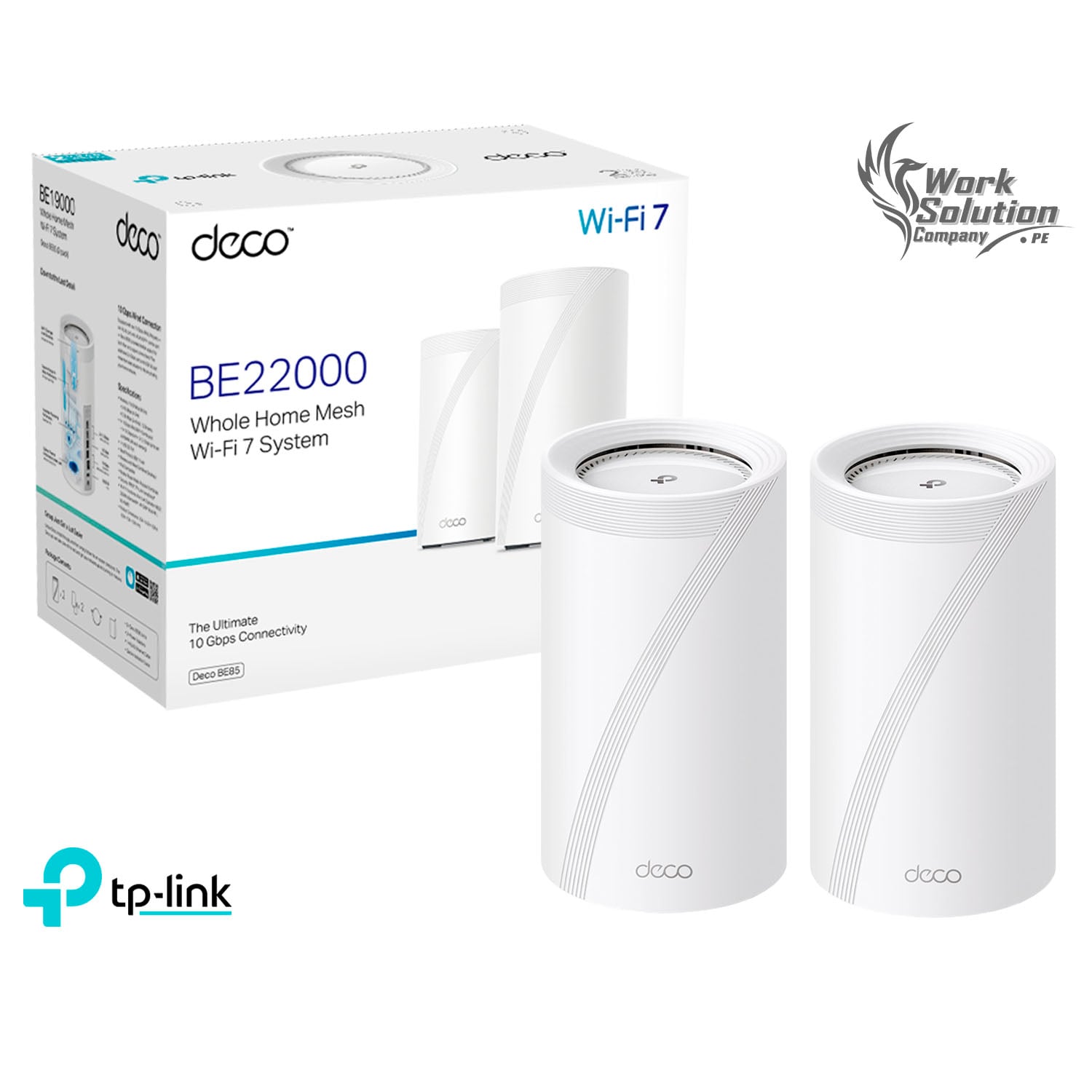 TP-LINK DECO BE85(2-PACK) SISTEMA WI-FI 7 MESH BE19000 DE TRIPLE BANDA - 1