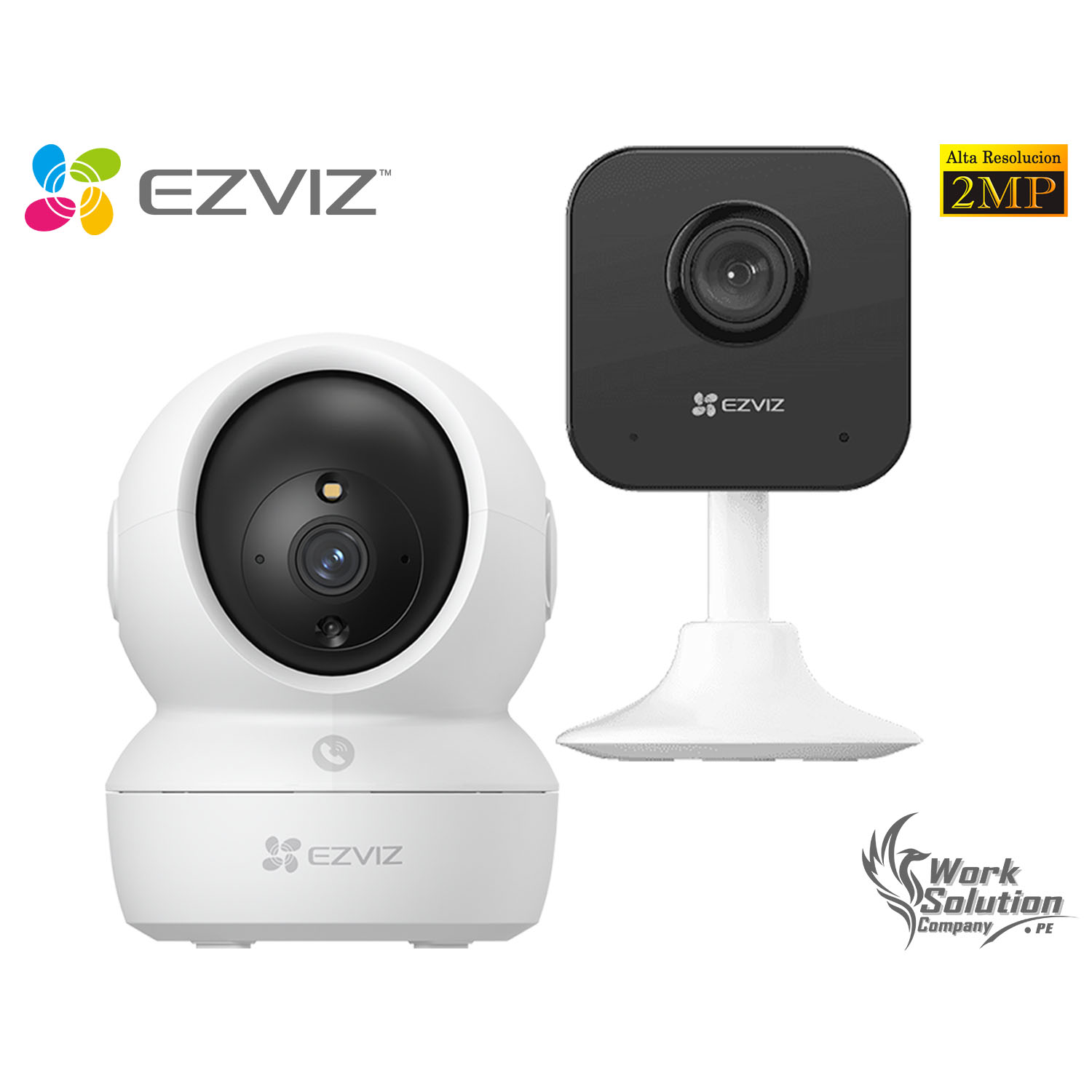 KIT CÁMARA SEGURIDAD EZVIZ H6C + H1C FULL HD AUDIO BIDIRECCIONAL DETECCIÓN PERSONAS MOVIMIENTO - 1