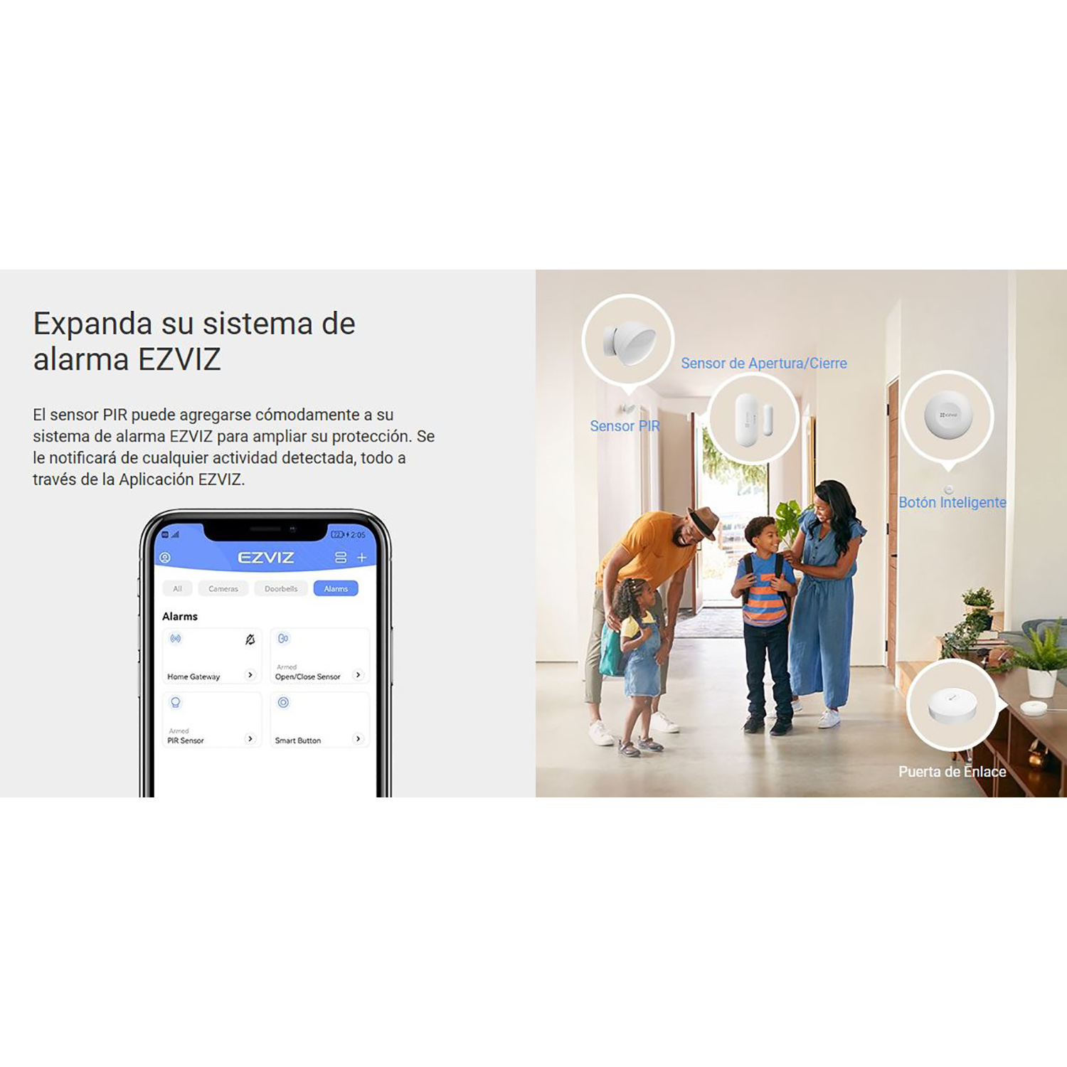 SENSOR DE MOVIMIENTO EZVIZ T1C DETECCIÓN HUMANA GIRO 360 ALCANCE 7MTRS - 5