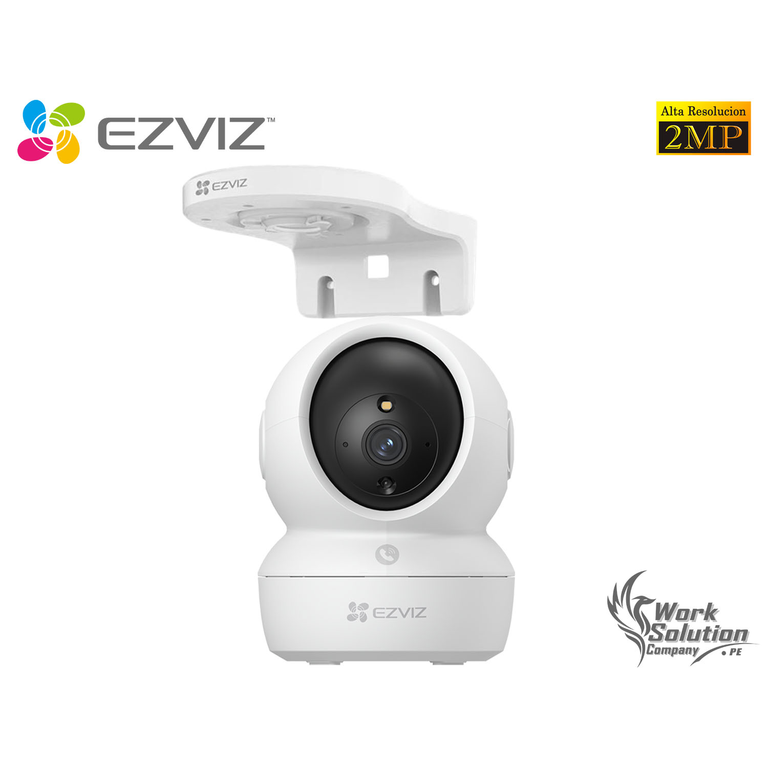 CÁMARA SEGURIDAD EZVIZ H6C PRO FULL HD 360 AUDIO BIDIRECCIONAL BOTÓN LLAMADA + SOPORTE PARED - 1