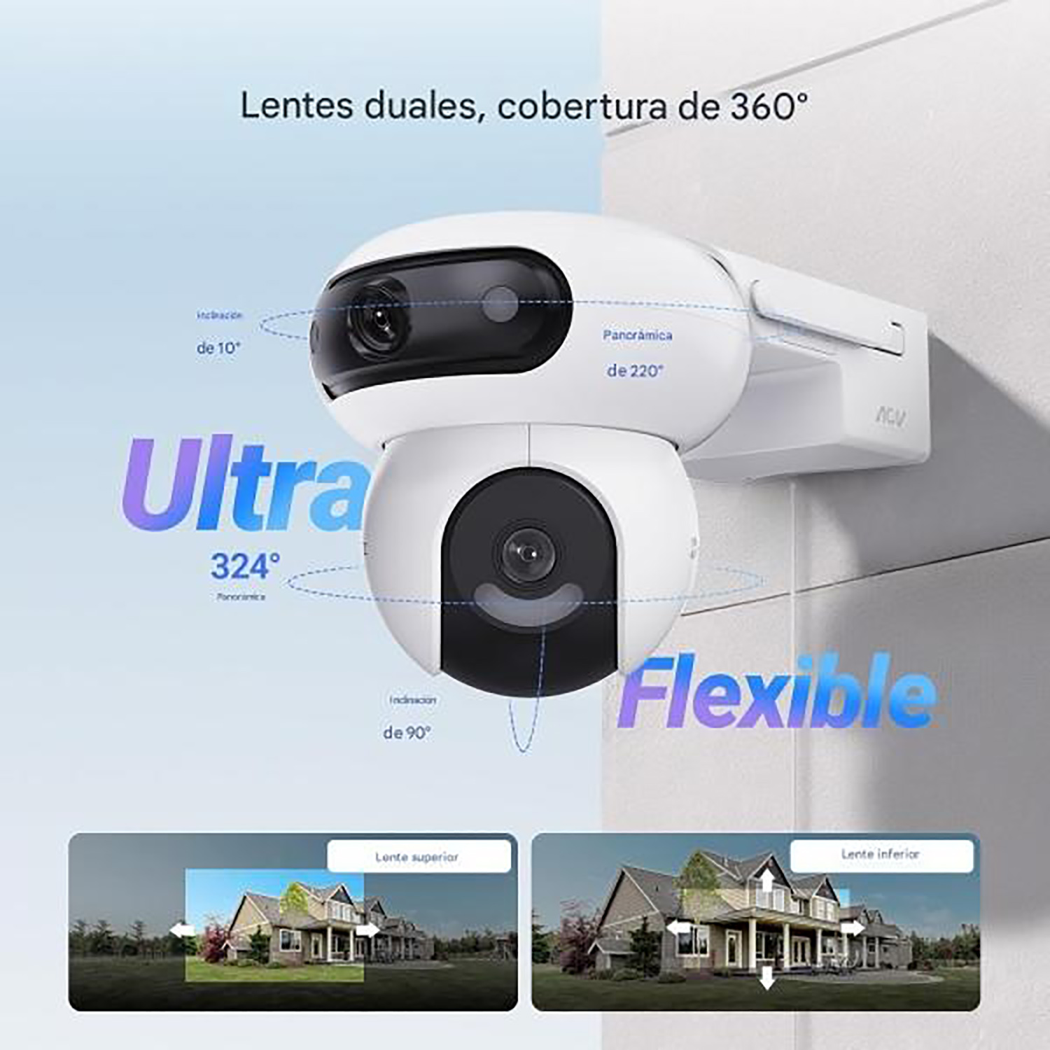 CÁMARA SEGURIDAD EZVIZ HB90 DUAL KIT 2K+ 4MP + 4MP DOBLE LENTE AUDIO 2VÍAS VISIÓN NOCHE BATERÍA PANEL SOLAR 256GB - 3