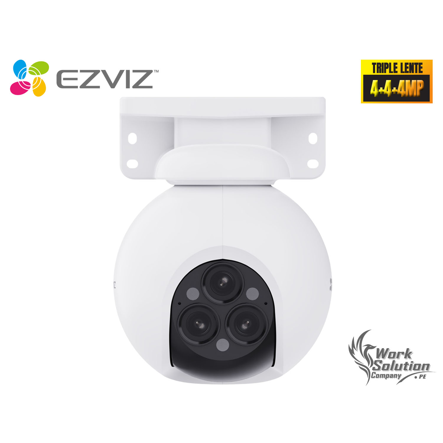 CÁMARA SEGURIDAD EZVIZ H80F MULTI 2K+ 4MP TRIPLE LENTE AUDIO DOBLE VÍA DETECCIÓN IA PERSONAS ALARMA - 1