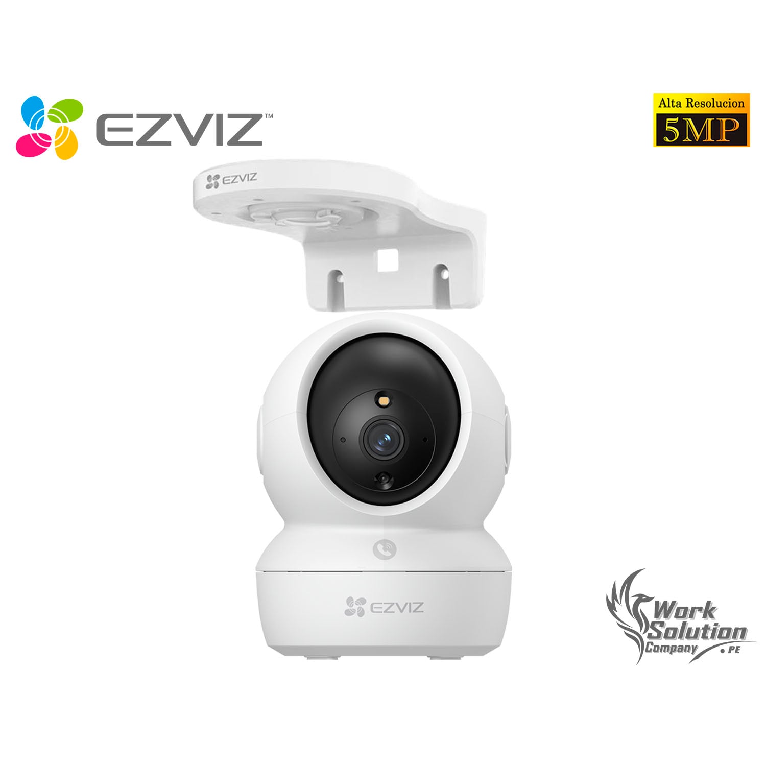 CÁMARA SEGURIDAD EZVIZ H6C PRO 3K 5MP 360 AUDIO 2VÍAS BOTÓN LLAMADA DETECCÓN SONIDO + SOPORTE PARED - 1