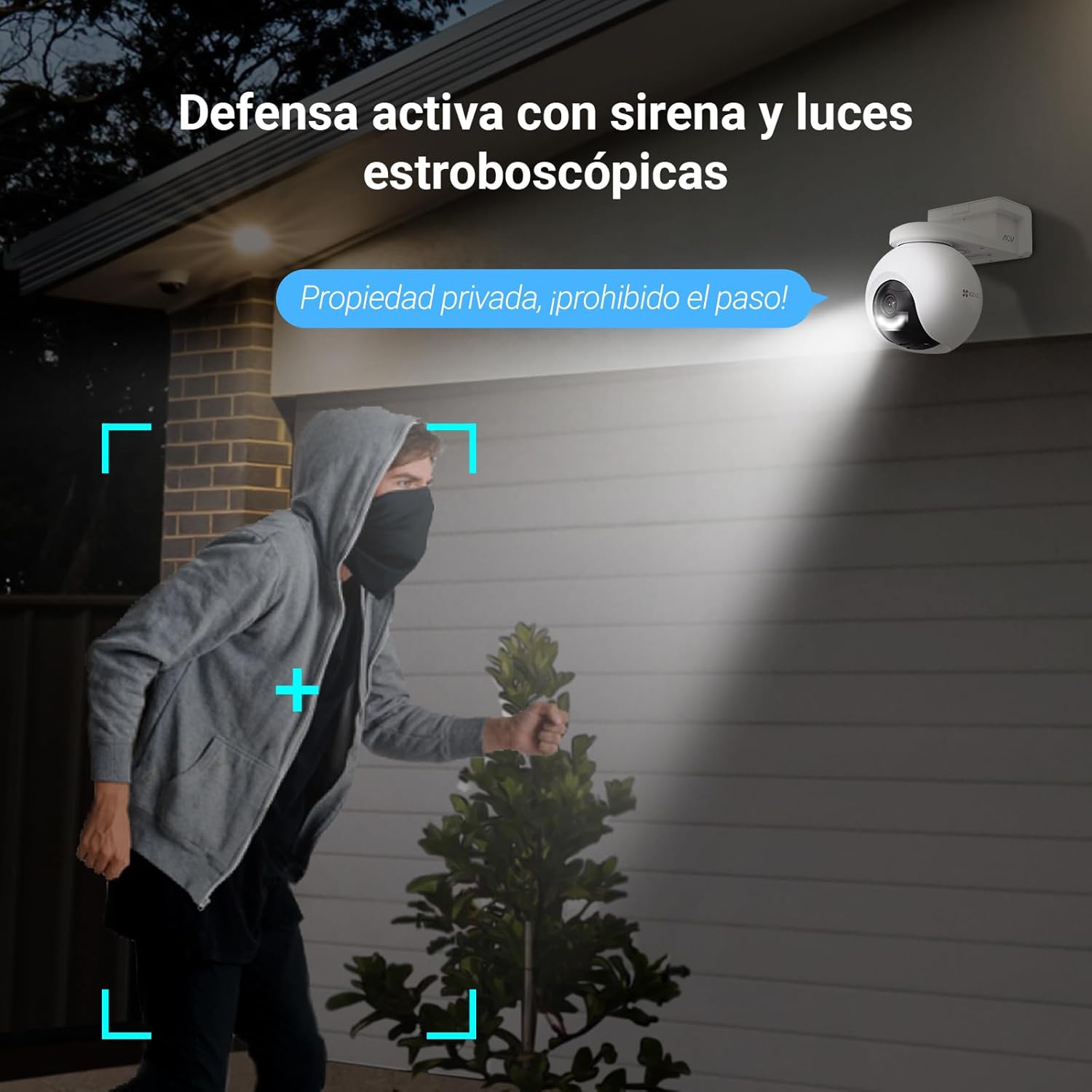 CÁMARA SEGURIDAD EZVIZ CB8 PRO 4K + PANEL SOLAR KIT 360 AUDIO DOBLE VÍA DETECCIÓN IA VEHICULAR BATERÍA 64GB - 5