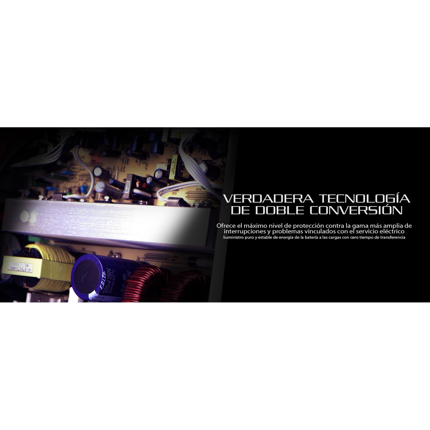 FORZA - UPS EN LÍNEA FDC-1502R 1500VA/1350W 4 SALIDAS DOBLE CONVERSIÓN - 4