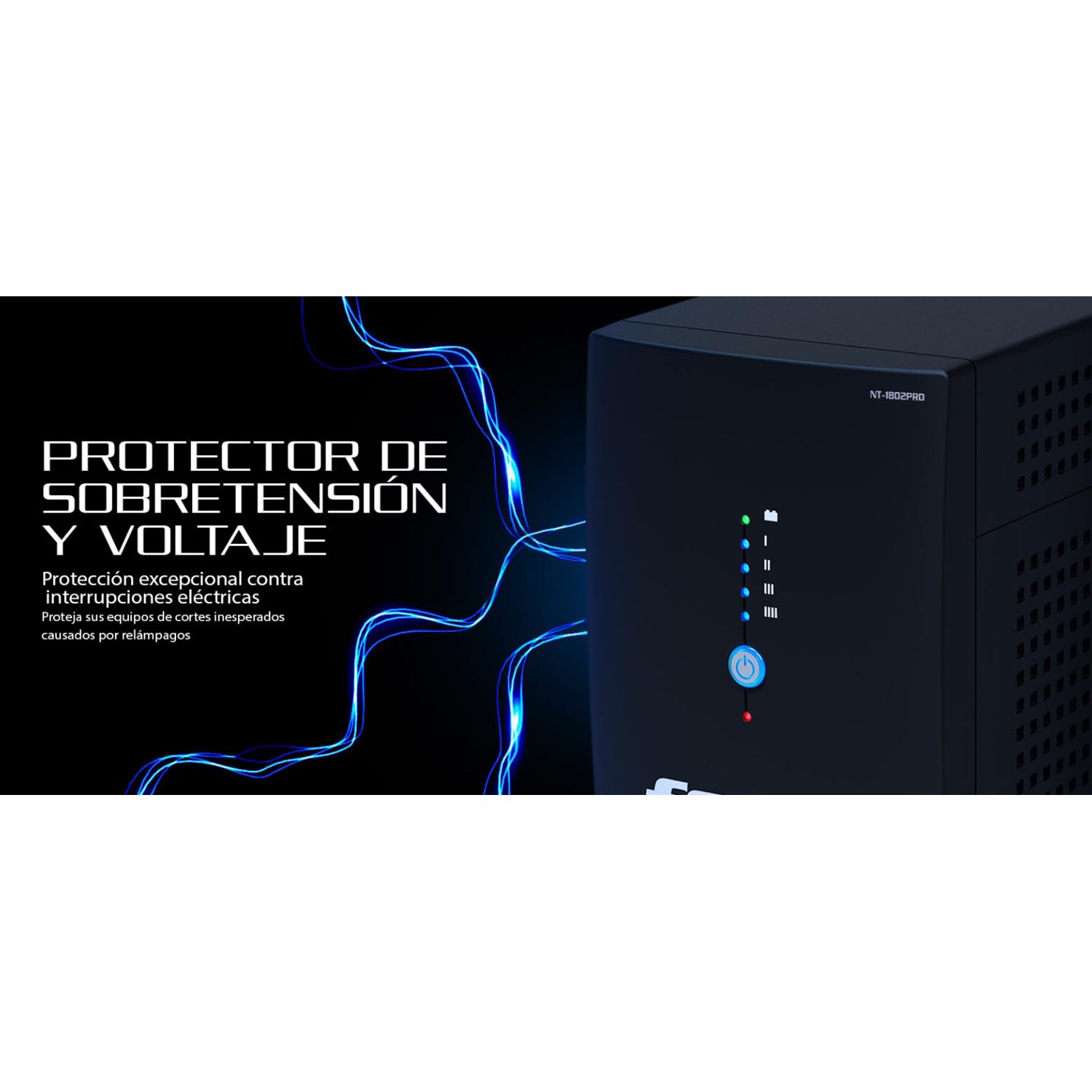 FORZA - UPS INTERACTIVA NT-1802PRO 1800VA/900W 220V 10 SALIDAS - 3