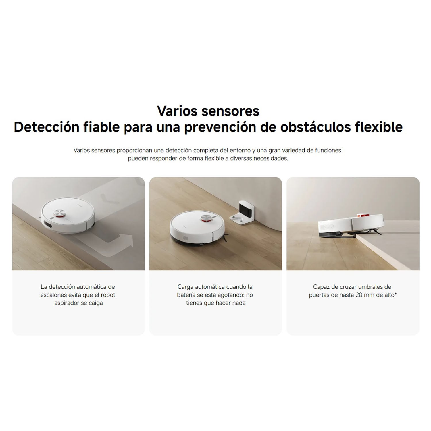 ASPIRADOR ROBOT XIAOMI VACCUM S40 10000PA NAVEGACIÓN LDS TRAPEADOR BLANCO - 4
