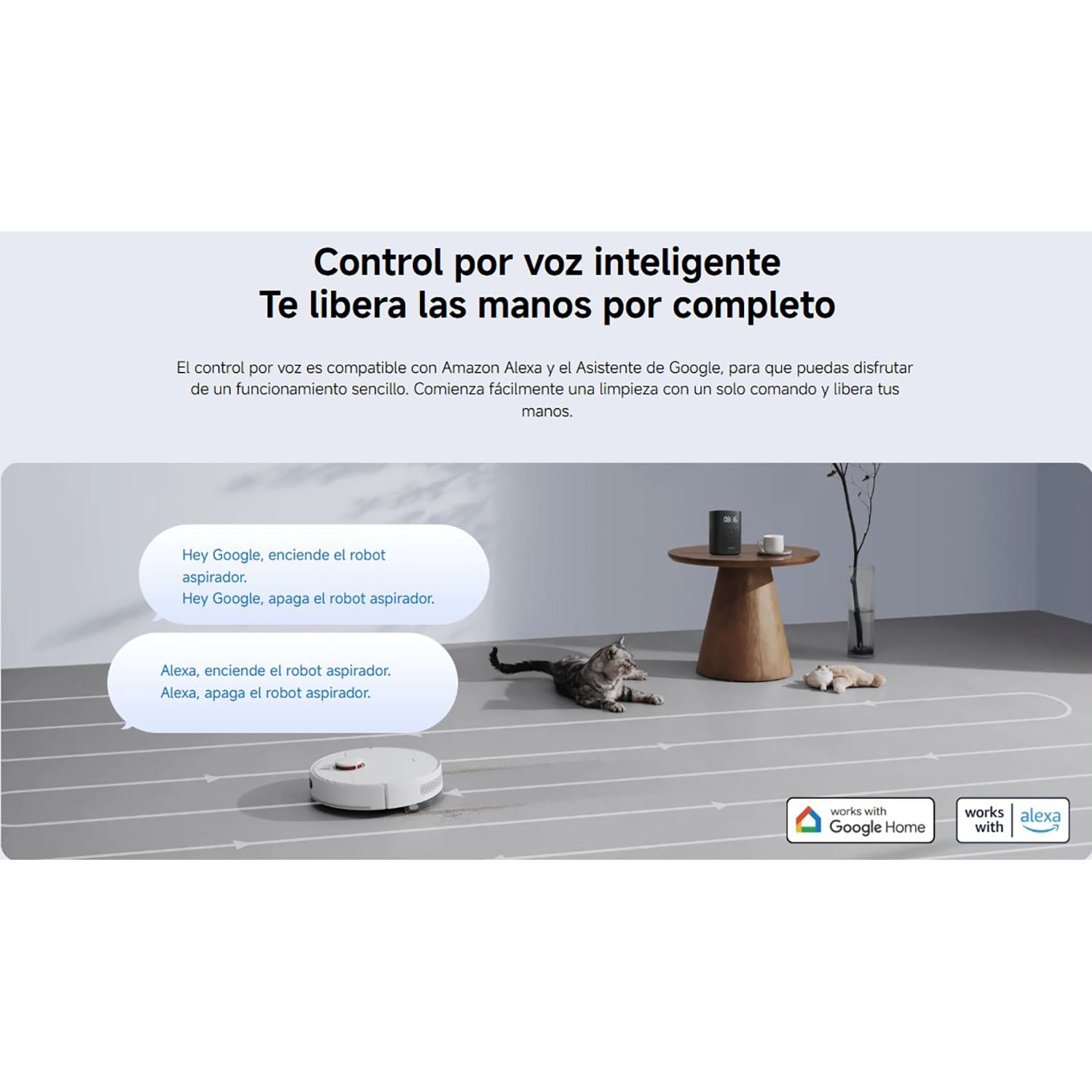 ASPIRADOR ROBOT XIAOMI VACUUM S40C NAVEGACIÓN LDS 5000PA TRAPEADOR BLANCO - 5