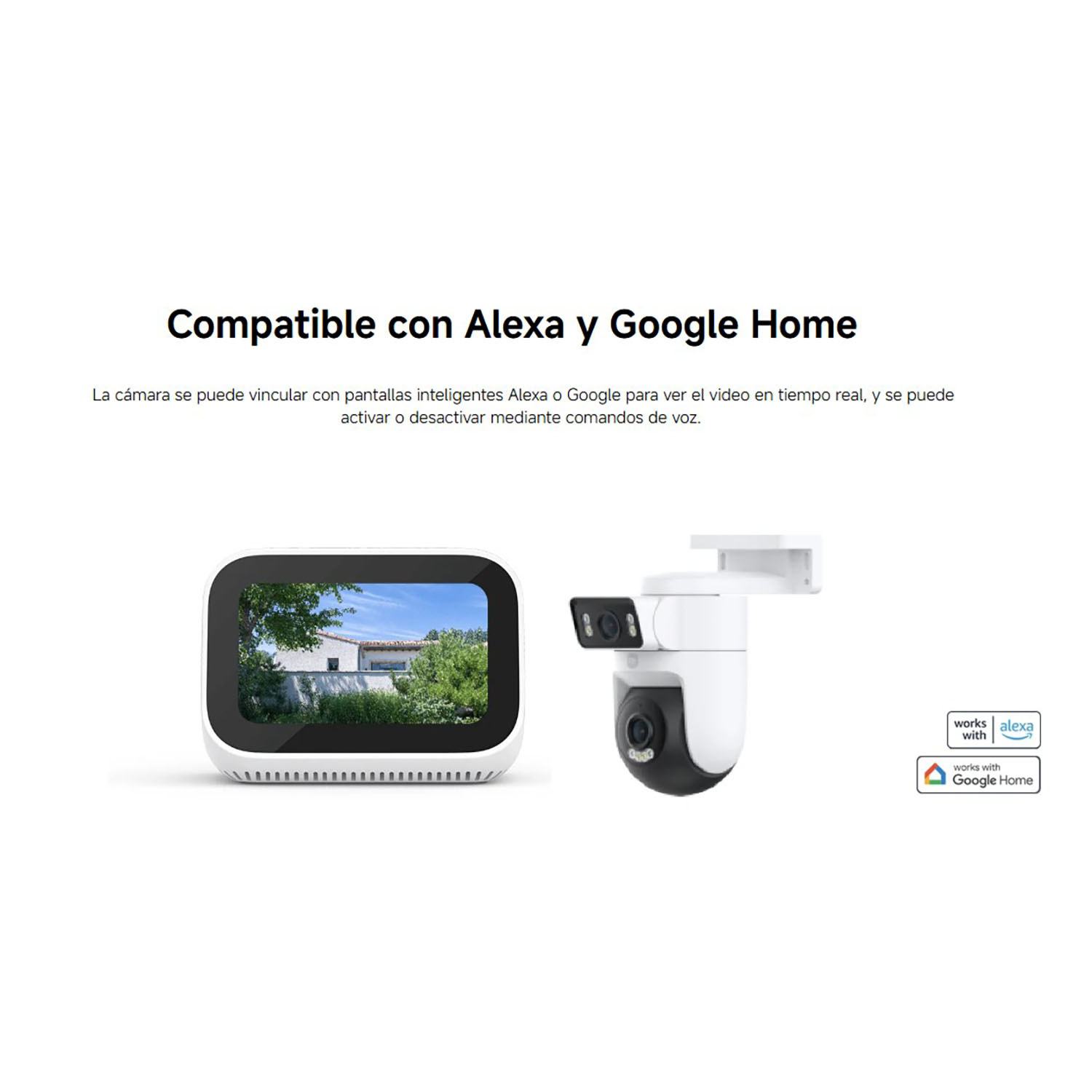 CÁMARA SEGURIDAD XIAOMI CW500 DUAL 4MP 2 LENTES DETECCIÓN IA SEGUIMIENTO LUZ ALARMA - 5
